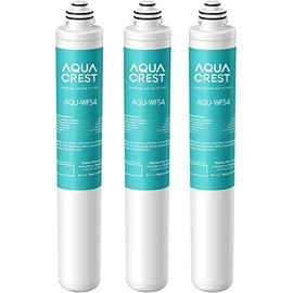 AQUA CREST 9001 Under Sink Water Filter, Replacement for Moen 9001 PureTouch, AquaSuite Microtech 9000, 750 Gallons or 6 Months, 3 Pack