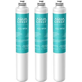 AQUA CREST 9001 Under Sink Water Filter, Replacement for Moen 9001 PureTouch, AquaSuite Microtech 9000, 750 Gallons or 6 Months, 3 Pack