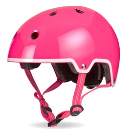 Micro Scooters | Bike/Scooter Classic Children's Helmet | Cycling Accessories | Adjustable Headwear | Boys & Girls | 48-54cm | Pink