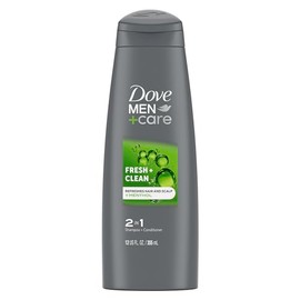 Champú y acondicionador para cuidado 2 en 1 para hombres, fresco y limpio,12 onzas, Fresh Clean 2 in 1
