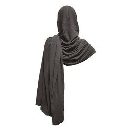 Heyigrow Shawl Scarf Vikings Cosplay Mens Medieval Neck Hooded Cape Women Retro Costume Cotton Renaissance Cloak for Party, Gray, Grey