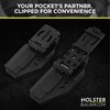 HolsterBuilder Combat-Loops, Holster Belt Clip Polymer Attachment, Outdoor Loops with
