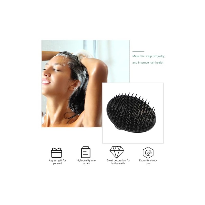 Cepillo de Masaje Cuero Cabelludo 6 Piezas Suaves para Exfoliar