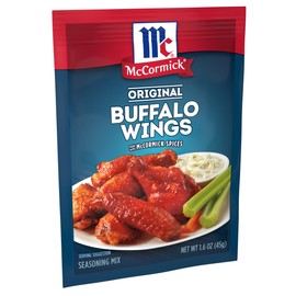 McCormick Original Buffalo Wings Seasoning Mix, 1.6 oz (Pack of 12)