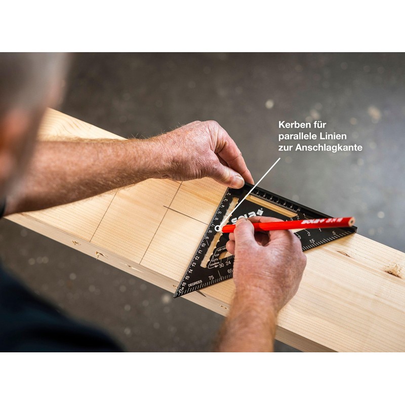 Sola RS 5-in-1 Carpenter's Square, Try Square, Robust Aluminium Carpenter's