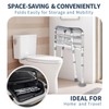 Toilet Safety Rails, Height-Adjustable, Foldable, Tool-Free Assembly, for Elderly, Seniors,