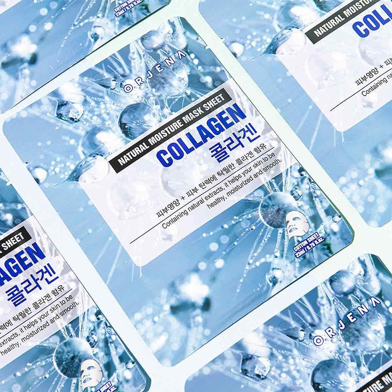 Orjena Natural Moisture Collagen Mask Sheet 10pcs