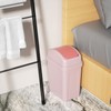Zopnny Plástico Swing tapa tapa de basura, bote de basura