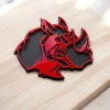 Emblem Badge 2PCS Rhino Emblem Badges Car Truck Fender Angry