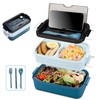 Bento Box, Lunch Box for Adult, Compact Bento Box Set-