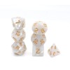 Polyhedral Dice Set Pearl White for Dungeon and Dragons Pathfinder