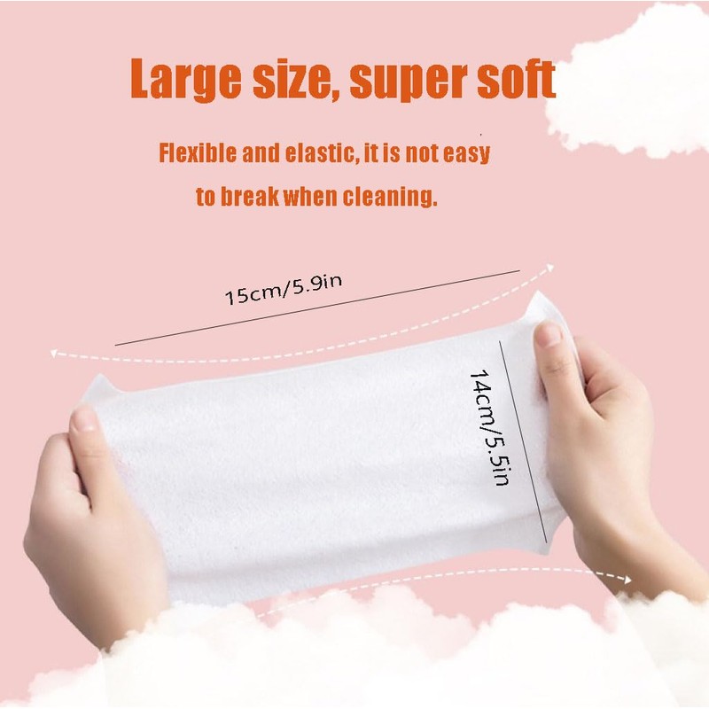 Impossibly Compact Travel Cleaning Wipes - Skin-Friendly Wet Wipes, Hypoallergenic