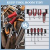 MOJIEZUO 8 Pcs Slatwall Screwdriver Holder Tool Hangers Stainless Steel