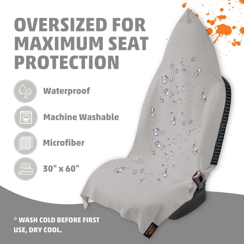 M Orange Mud Transition Wrap Extreme Waterproof Car Seat Cover