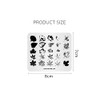 KADS Templates for Nails Leaf Nature Fall Stamping Plates Image