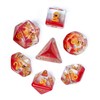Cusdie 7-Die DND Dice, Polyhedral Dice Set Filled with Animal,