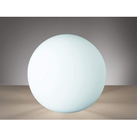 RL LIVE YOUR LIGHT Reality Leuchten Tischleuchte Kugel, ohne Leuchtmittel, Durchmesser 20 cm, mit Schnurschalter, 1 x E27 maximum 25 W, Glas opal wei? R5220-07