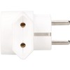 KOTARBAU® Multi Socket White Triple Sockets Earth Two Flat and