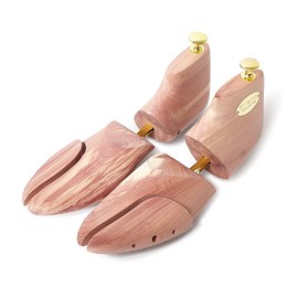 Schlesinger Premium Men's Boot Stretcher / Shoe Tree Made of Fine Cedar Wood for Optimal Care of Boots and Boots. Model Graf. Size 6-13, gold