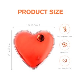 Vicloon Reusable Hand Warmers, 2PCS Instant Hand Warmers, Red Reusable Gel Click Heat Pads for Cold Hands Heat Pads Pocket Warmers