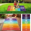 Deluxe Tela 7 Chakras Alfombrilla Yoga Meditación Manta Decoración