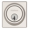 Kwikset 817 Deadbolt Lock, Satin Nickel Square Exterior Keyed Front