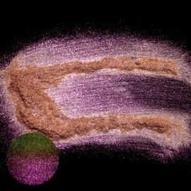 Matio Chameleon Mica Powder, 1.06oz/ 30g Champagne Coral Chrome Powder, Pearlescent Effect Color Shift Pigment for Resin Craft, Soap Candle Dye, Nail Art, Makeup,Bath Bomb,Paint,Slime Pigment