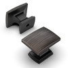 Amerdeco 10 Pack Oil Rubbed Bronze Cabinet Knobs 1-1/8 Inch
