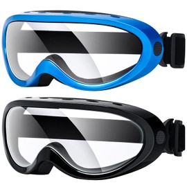 MAMBAOUT 2-Pack Motorcycle Goggles for Kids or Adult, Dirt Bike Goggles, Windproof ATV Goggles, Dust Proof Racing Goggles