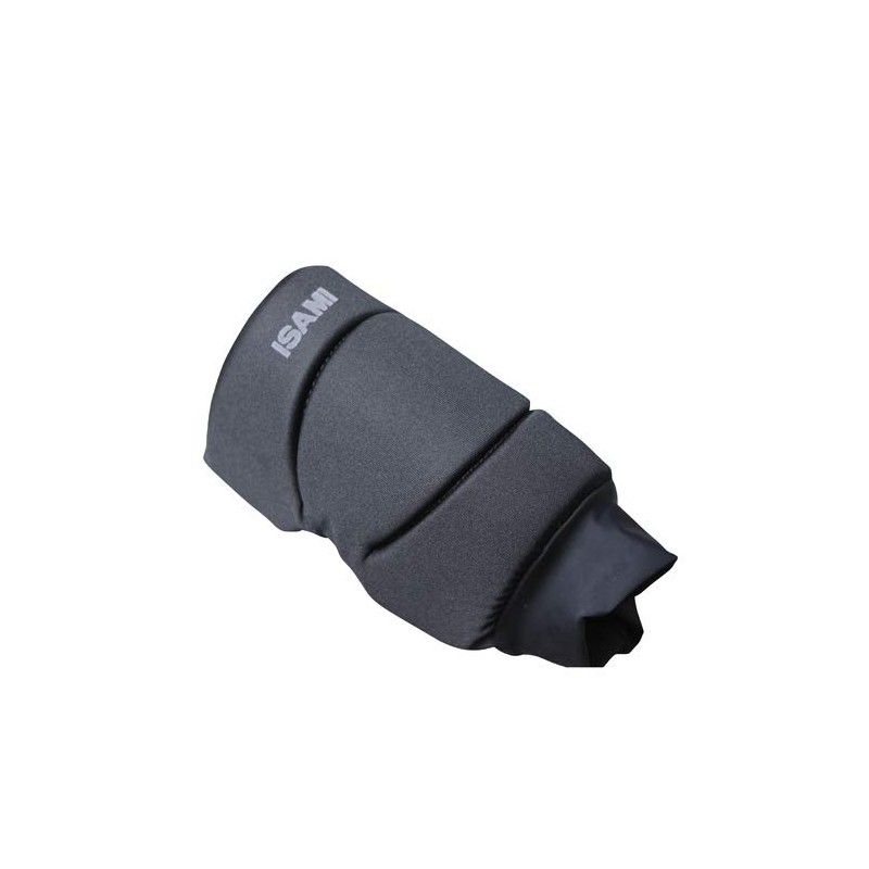 ISAMI イサミ ニーガード 膝サポーター L-1103 (黒, F(Ｍ)(ヒザ上部30～40cm 、丈18cm))