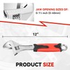 Auto Dynasty 12" Adjustable Wrenches Automotive Repair Tools with Rubber
