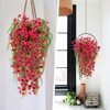 katflyee Artificial Hanging Flowers Plants for Outdoors, 3pcs UV &