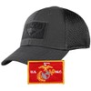 Condor MESH Fitted Cap Bundle (Marines Emblem) - Black -