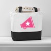 CafePress Pink Cheerleader Megaphone Canvas Tote Top Zipper Closure