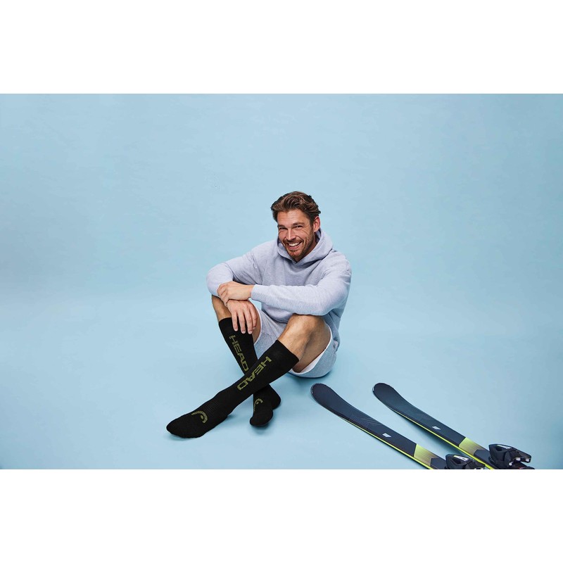 HEAD Unisex Knee High (Pack of 2), black combo