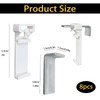 Pack of 8 Clamp Holders for Klemmfix Roller Blind, Double
