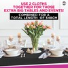 2pk Long Black Table Cloth Party | 274 x 137cm
