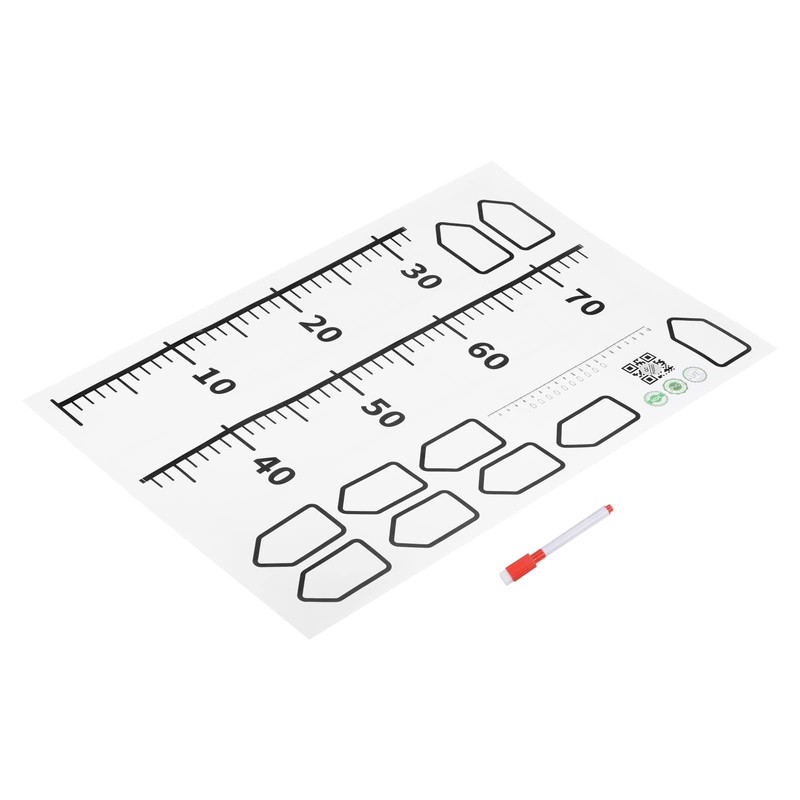 sourcing map Growth Chart 200cm Metric Height Chart Ruler Wall