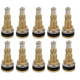 REMA TIP TOP TR618A 1-7/8" Tractor Air Liquid Tubeless Tire Brass Valve Stem Pack of 10
