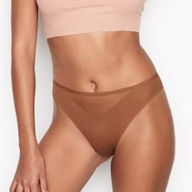 Victoria's Secret Sexy Illusions Brazilian Panty Caramel Kiss Medium NEW