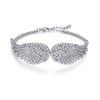 Angle Wings Bracelets for Women Adjustable Chain Bracelet Silver Plated
