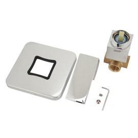 Shower Handle Valve Copper Square Wall Mount Shower Rough In Mixing Valve Faucet Trim Kit for Bathroom