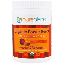 Pure Planet Organic Power Beets Rapid Recovery Fuel Passion Fruit Orange Guava 160 g
