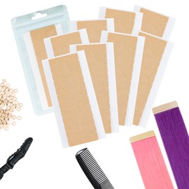 DOORES Tape Extensions Kleber doppelseitige Klebebänder für Haarverlängerungen mit starkem Halt, 120 Stück (4 x 1cm)