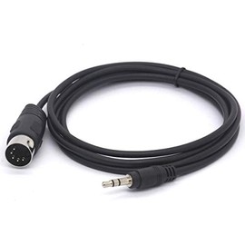 PIIHUSW MIDI Cable, 3.5mm 1/8 inch TRS Stereo Male Jack to 5 Pin Din Plug Converter Cord Audio Cable (1.5meter)