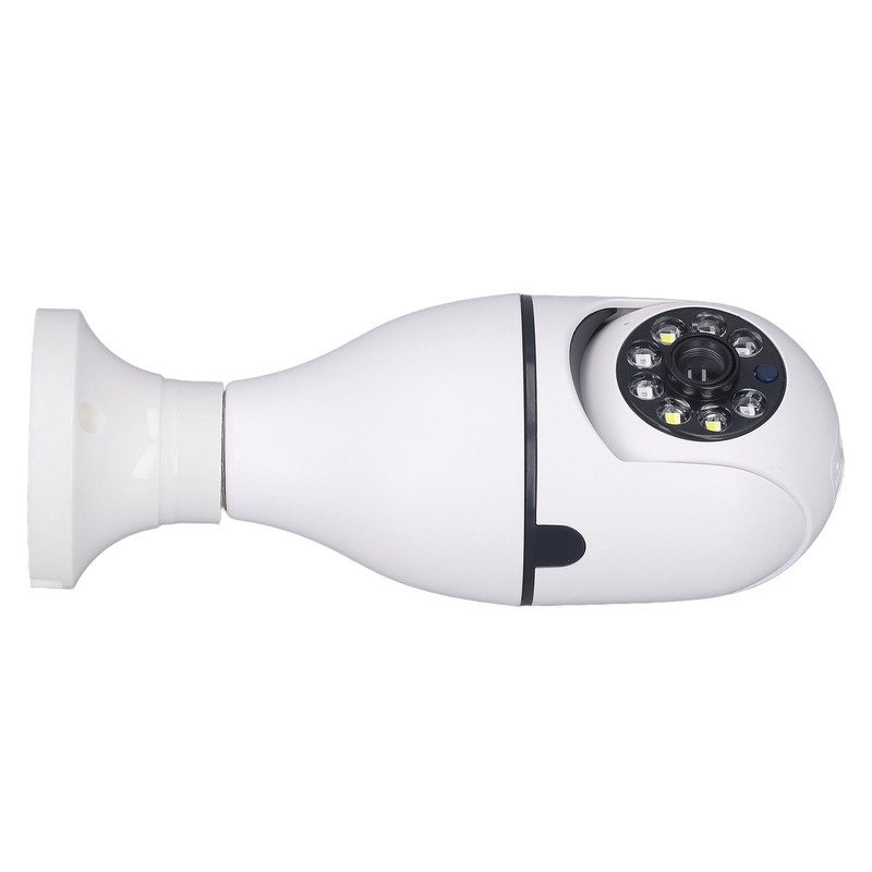 Wireless Light Bulb Camera 360 Degree Auto Tracking Recording 2