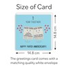 Hunts England - 1st Wedding Anniversary Card - Paper Anniversary