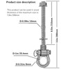 Dakzhou 4 Heavy Duty Bearing Swing Hanger Permanent Anti-Rust (10mm)