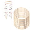 sillervan 4 Sizes Wooden Bamboo Hoop Set, Dream Catcher Bamboo