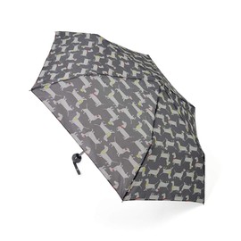 Drizzles Womens/Ladies Dachshund Dog Compact Umbrella (One Size) (Grey)
